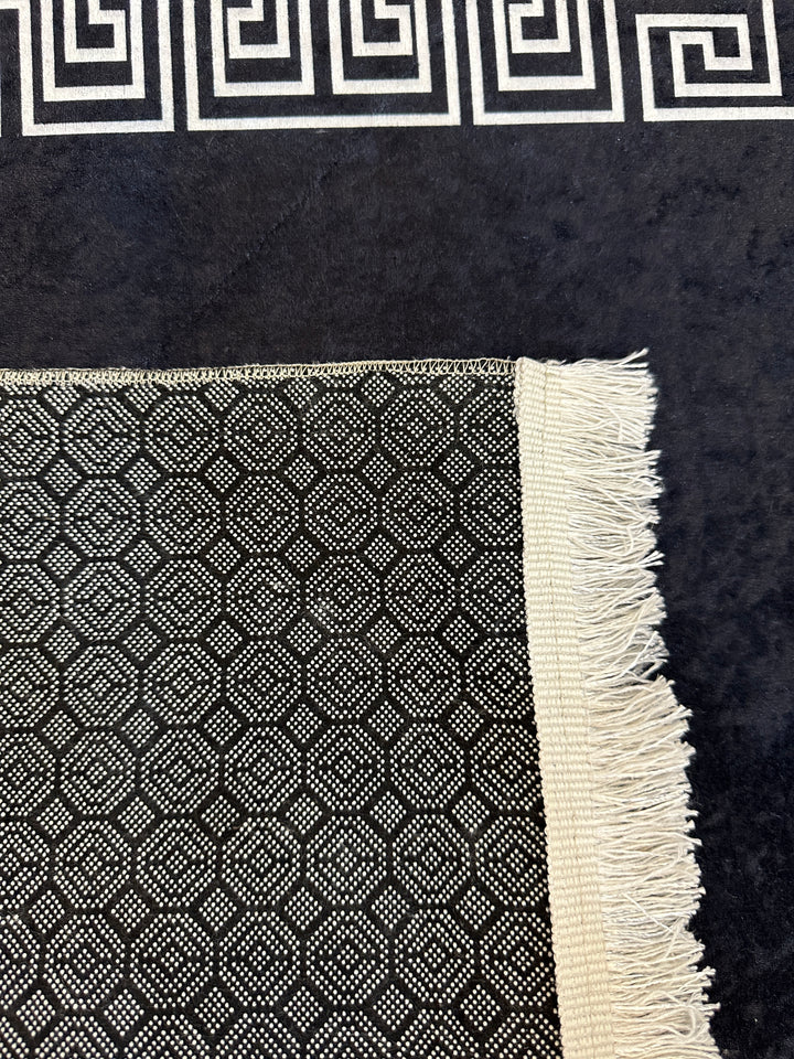 Waschbarer Teppich Set 7-teilig 2012 schwarz grau