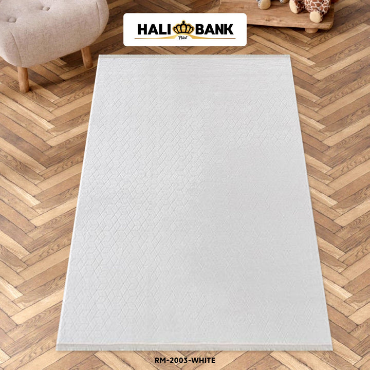 Waschbarer Teppich Set 7-teilig RM-White